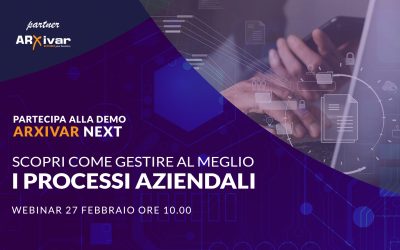 Demo Arxivar Next – webinar 27/02/2026